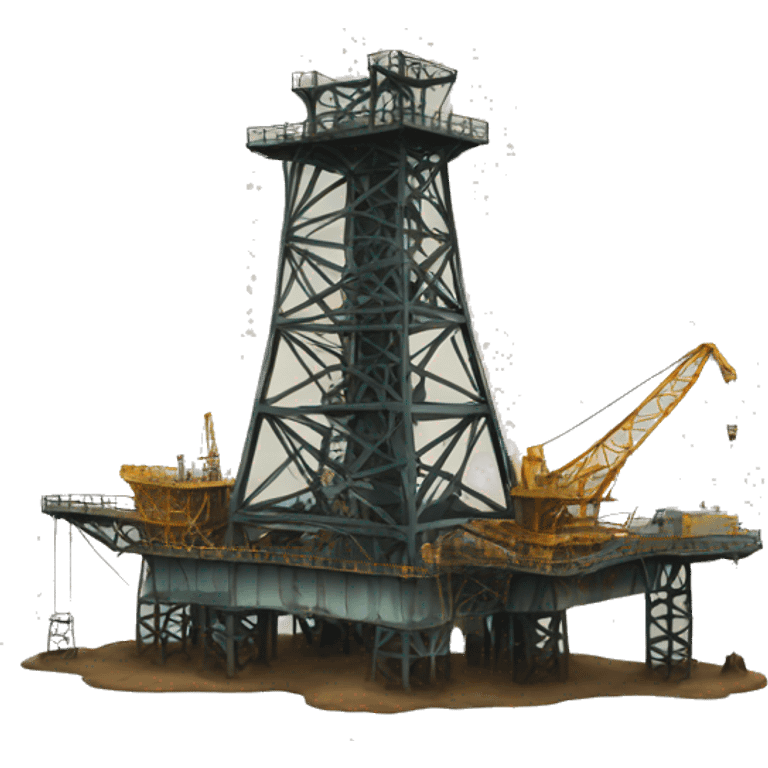 old oil rig emoji