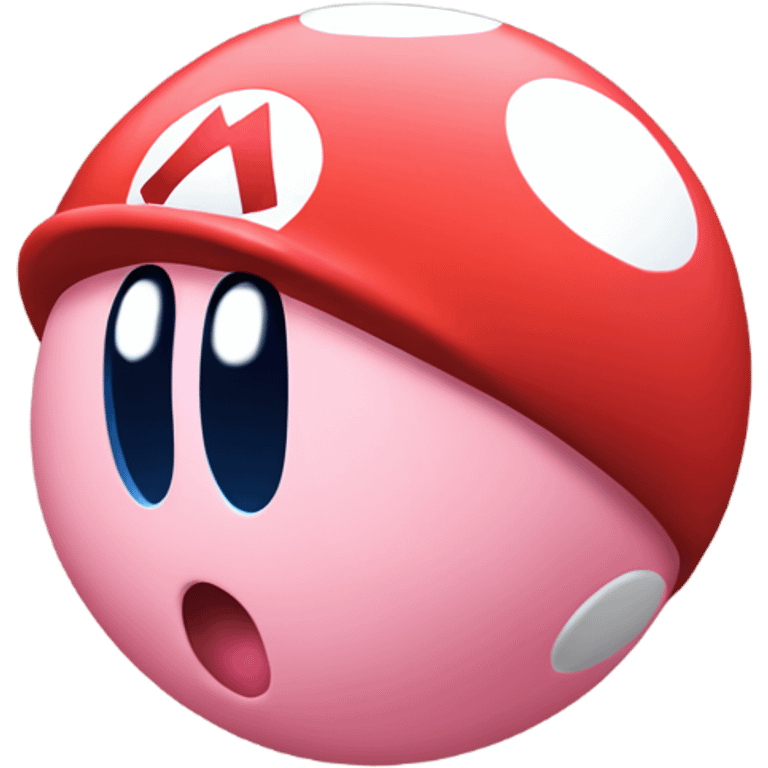 Kirby Mario ball emoji