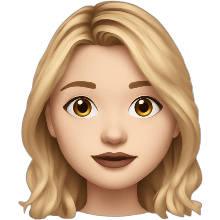 chloë grace moretz cartoon wearing tee emoji