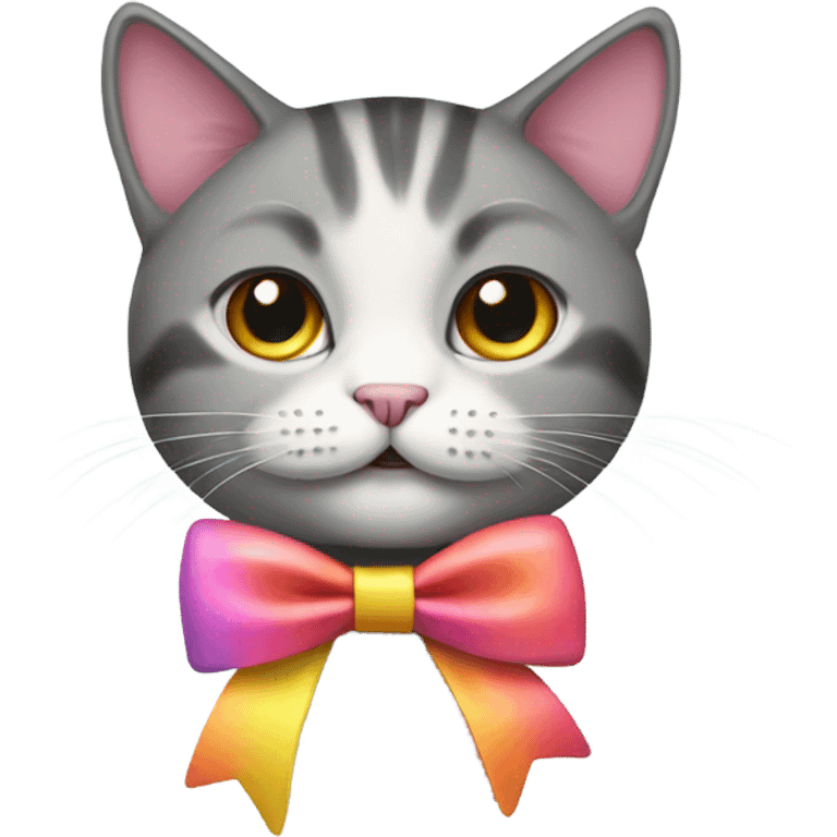 Cat with bow emoji