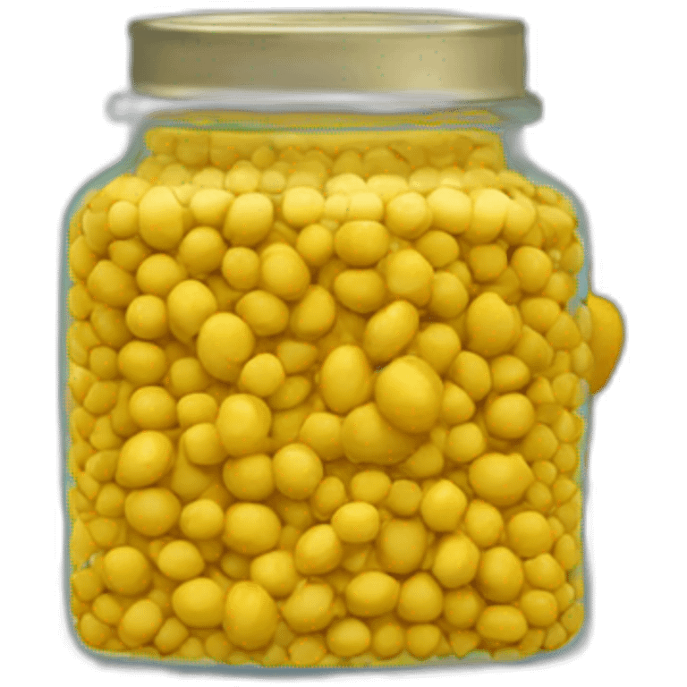 mustard seeds in a short jar emoji