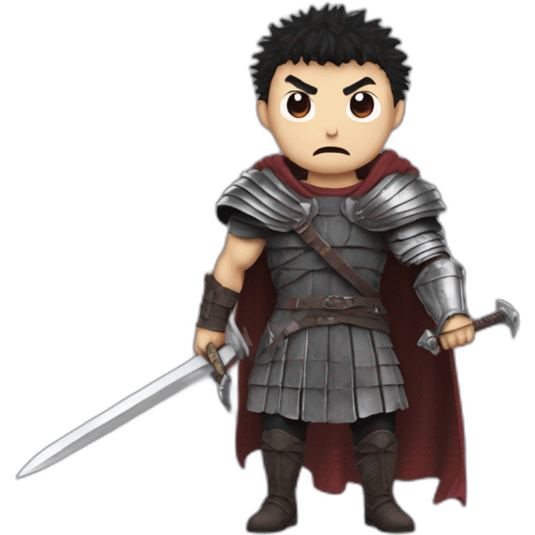 angry berserk guts carrying a huge sword on his shoulder emoji