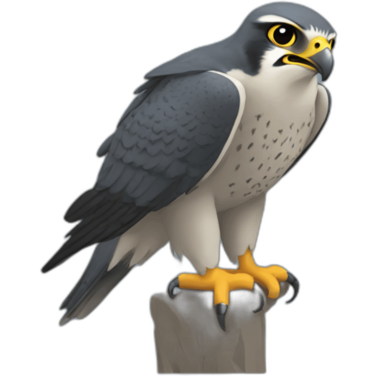 peregrine falcon depressed emoji