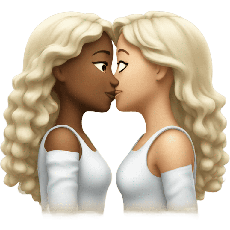 Girls kissing emoji