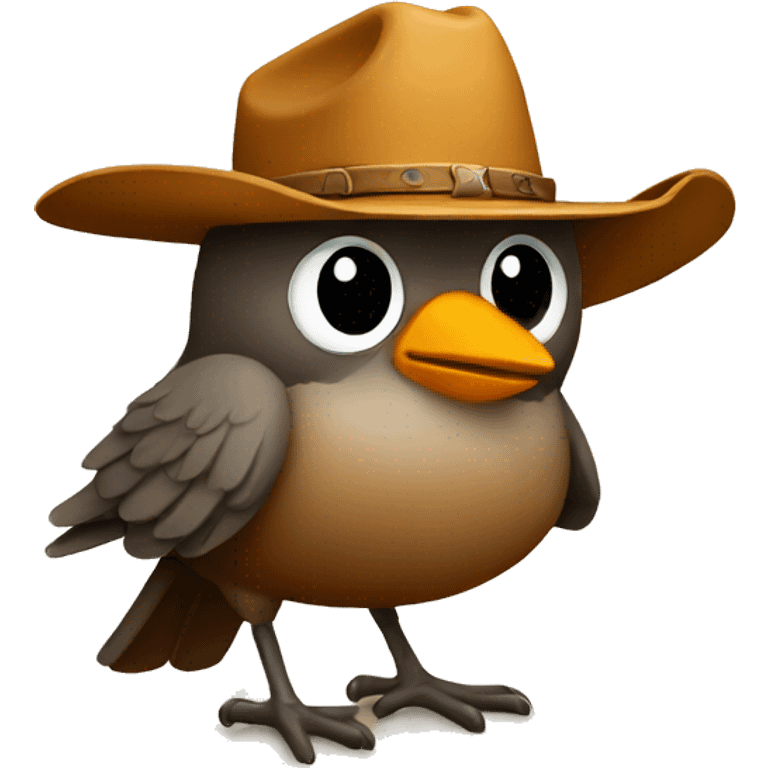 bird with cowboy hat emoji