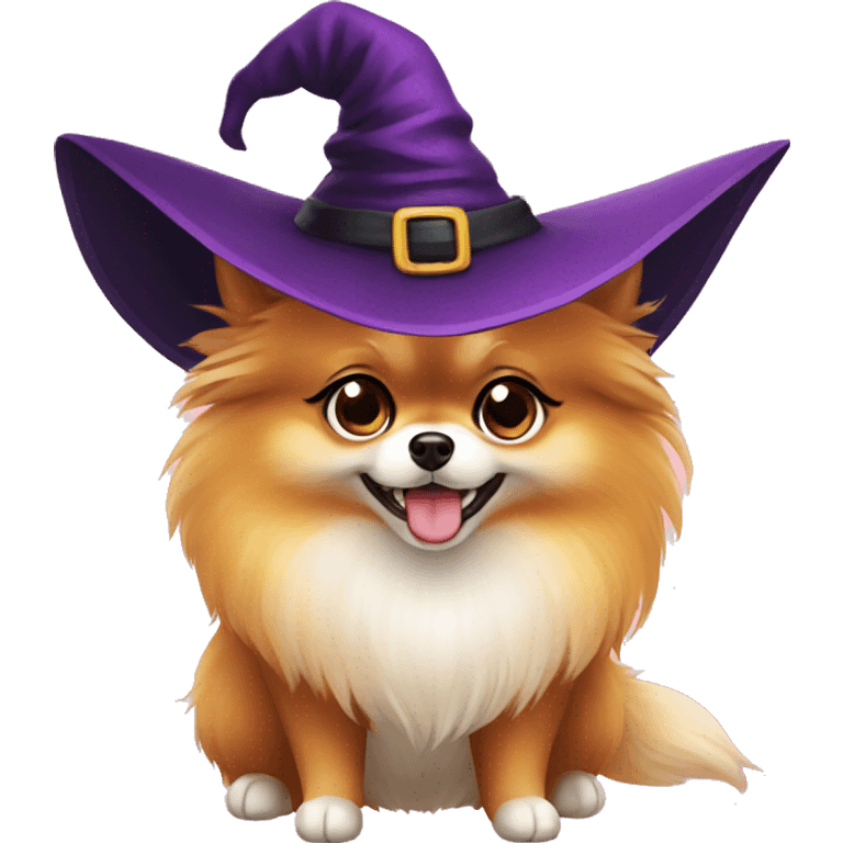 pomeranian WITCH emoji