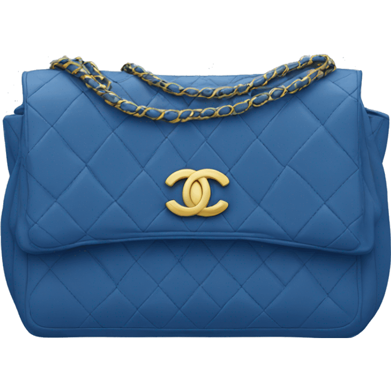 Chanel bag blue emoji