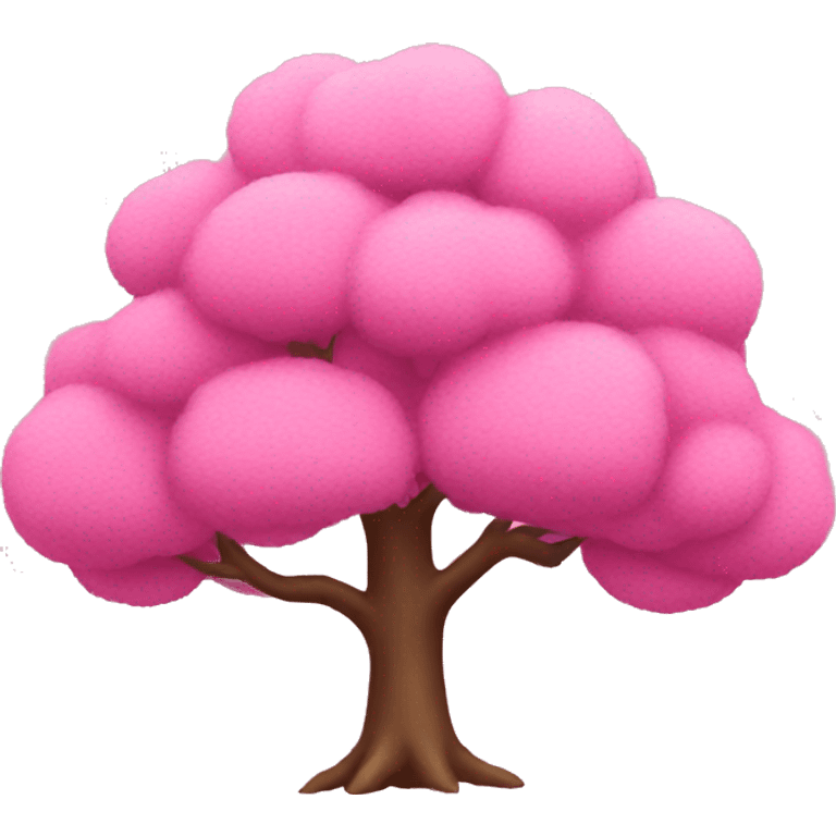 pink tree  emoji