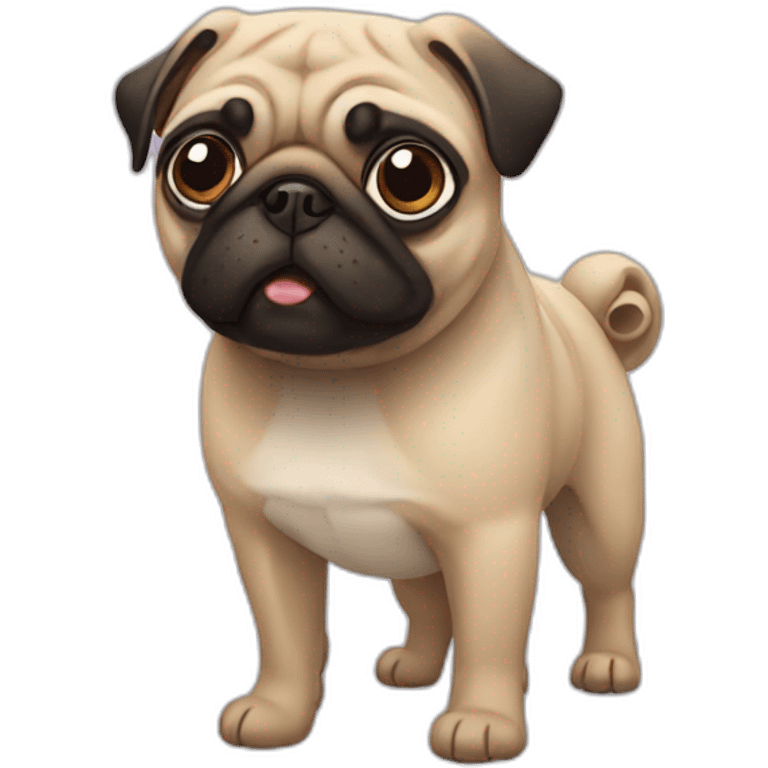 Pug dog emoji