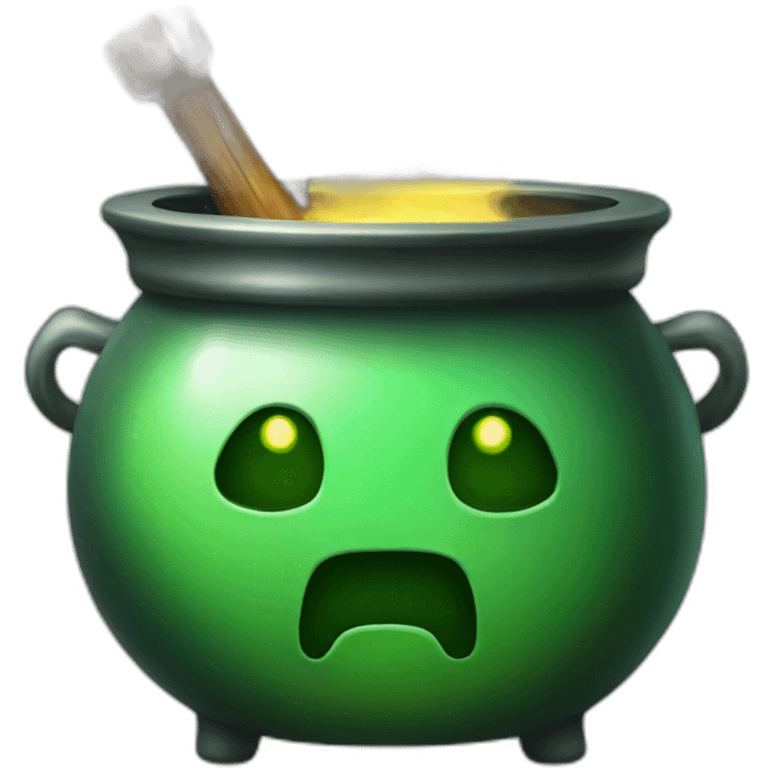 cauldron with green potion emoji