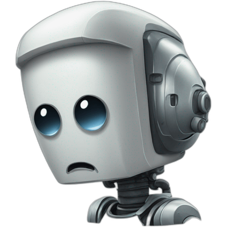 Disappointed robot  emoji