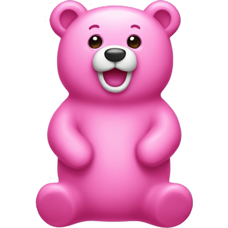 Pink gumy bear emoji