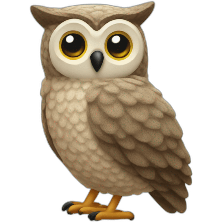 Woolen owl emoji