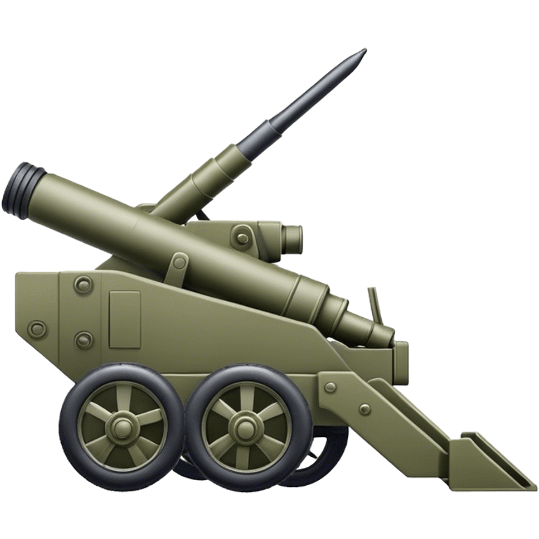 modern military artillery on wheels emoji