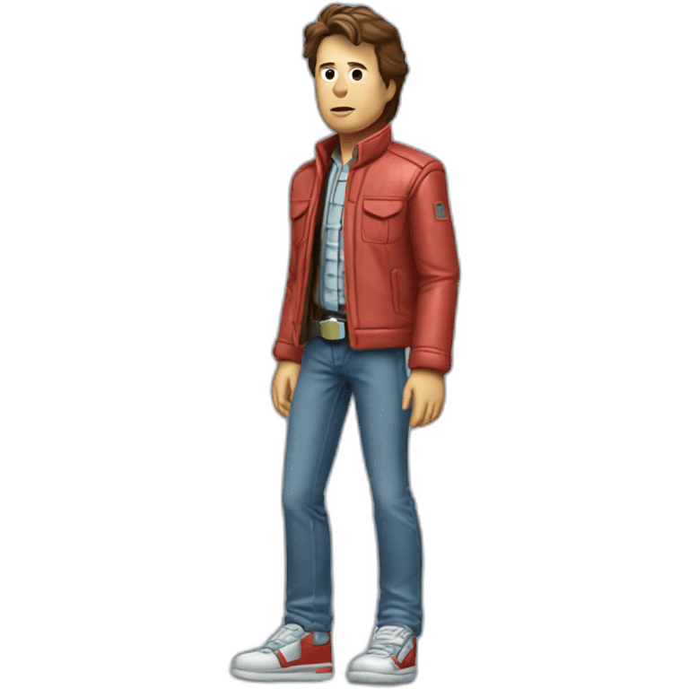 Marty mcfly standing still emoji