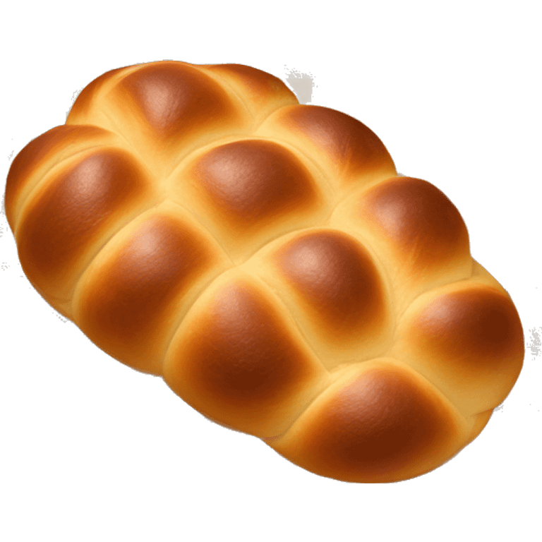 Challah in plaid print emoji