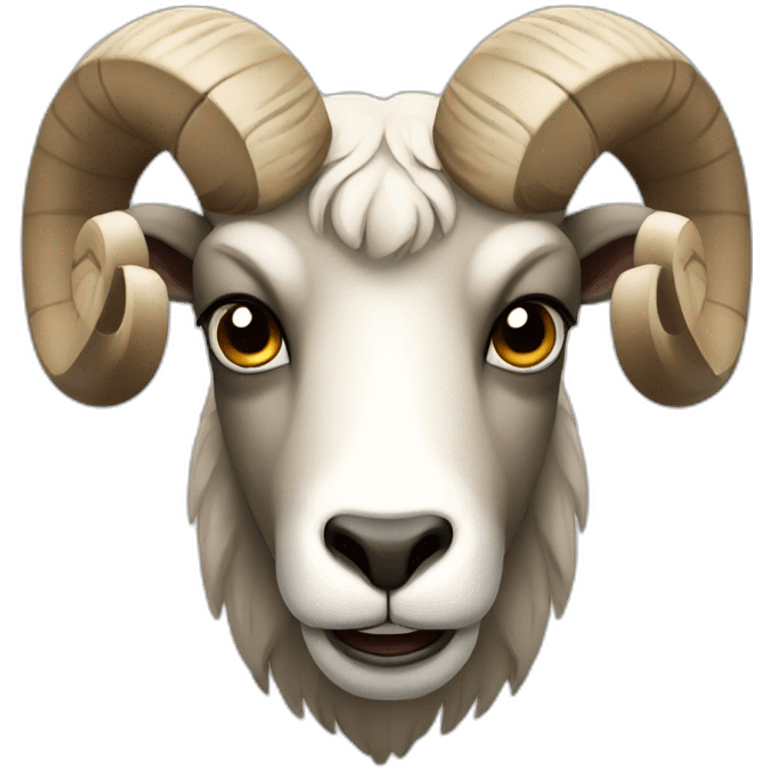 Ram with angry look emoji