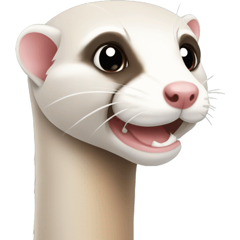 Ferret with a long neck emoji