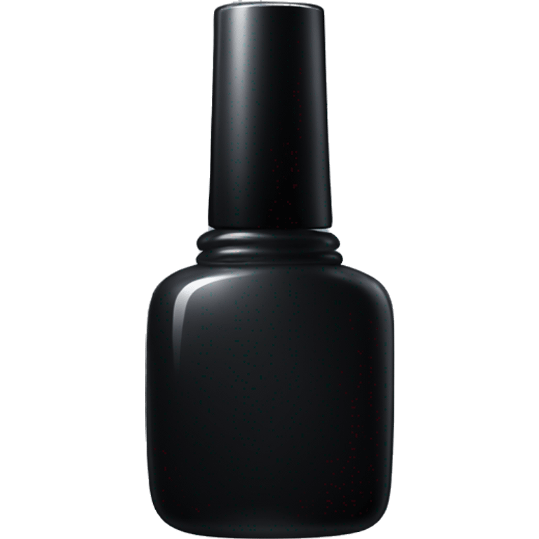 Black nail polish bottle emoji