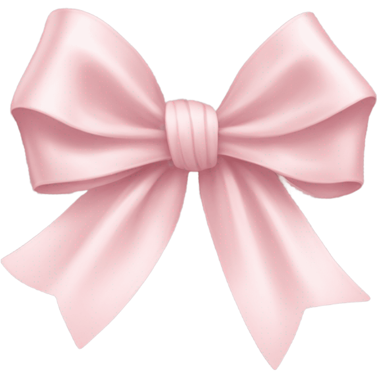 light pink ribbon bow emoji