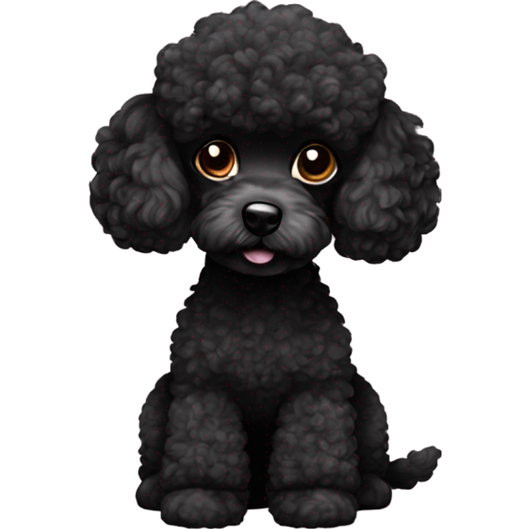 Can you create a black toy poodle  emoji