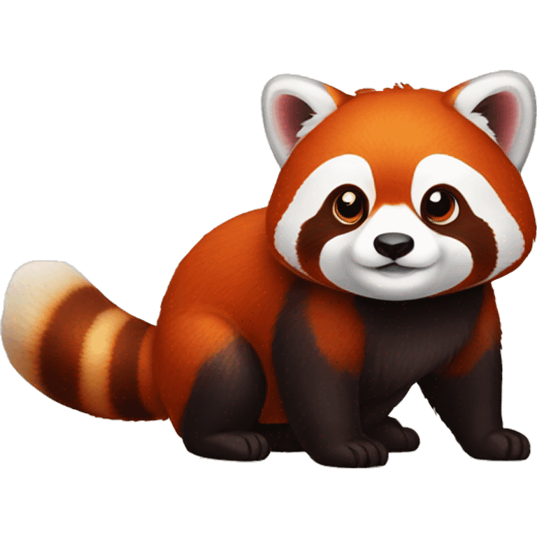 Red panda with salt shaker emoji