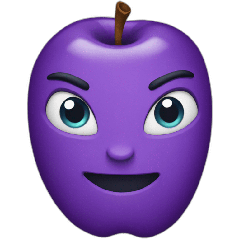 The purple apple emoji