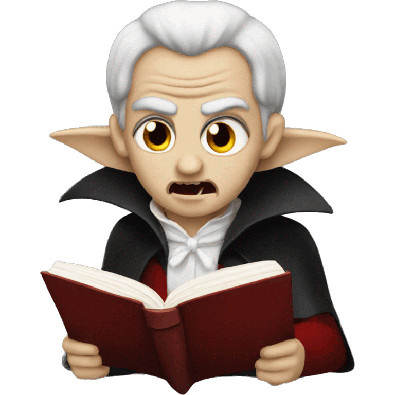 vampire reading emoji