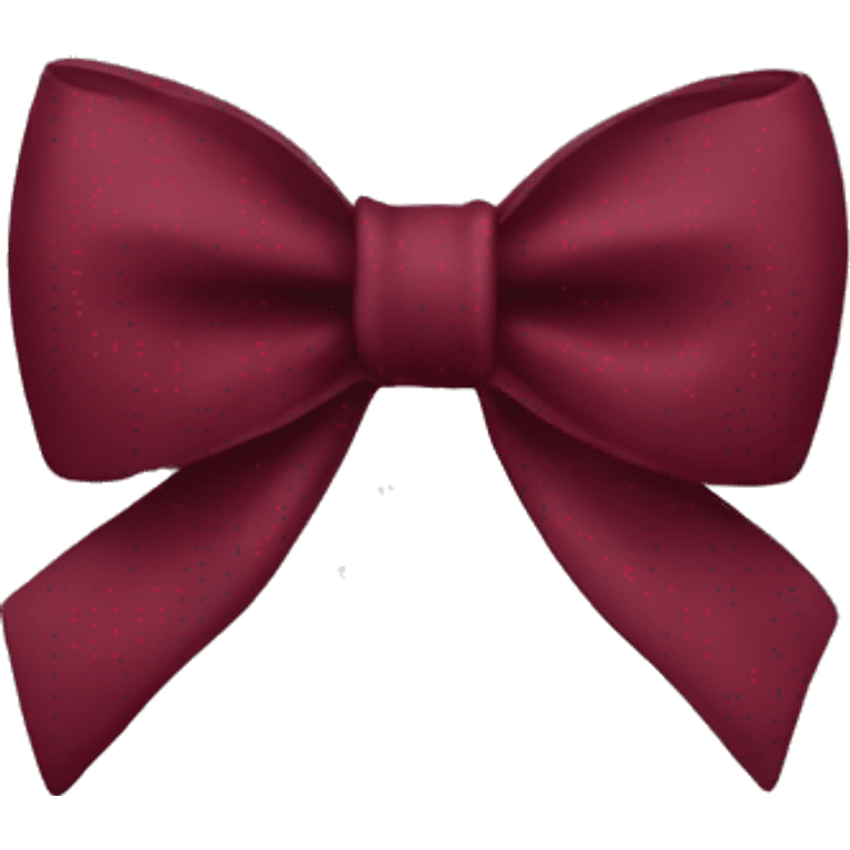 Burgundy bow emoji