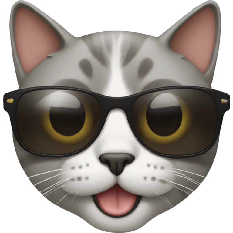 Cat with sunglasses emoji