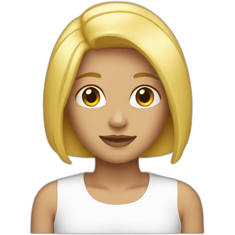 Blonde bob emoji