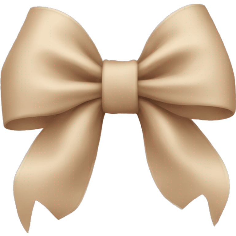 Beige bow emoji