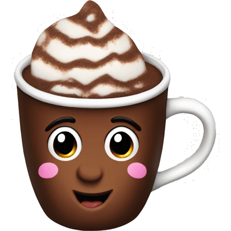 Hot chocolate with face  emoji