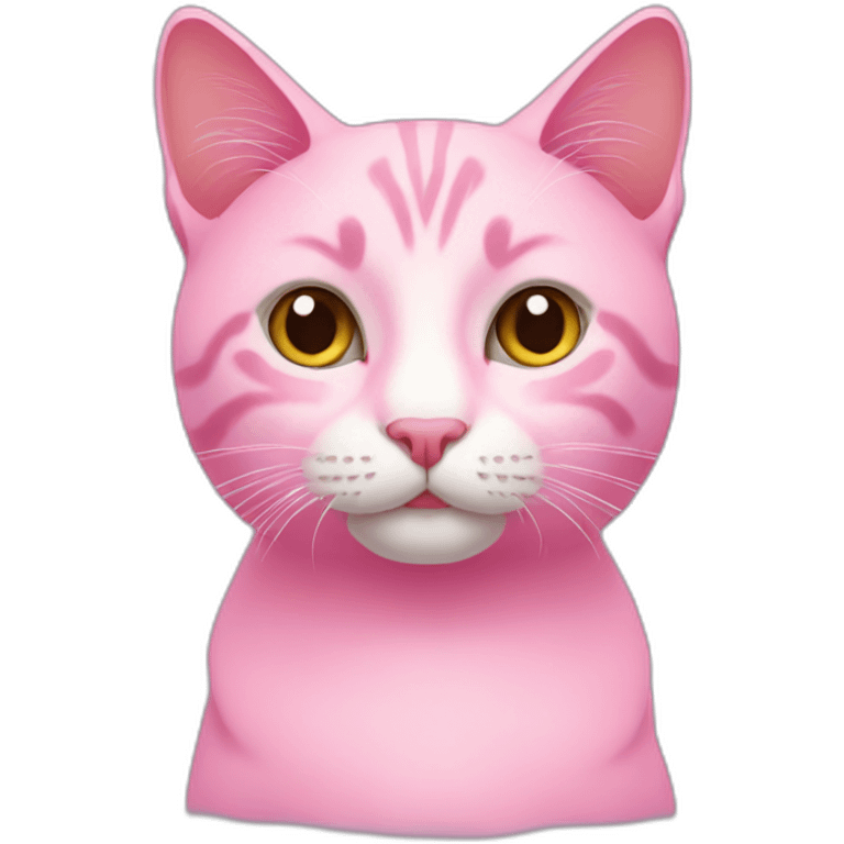 Cat pink emoji