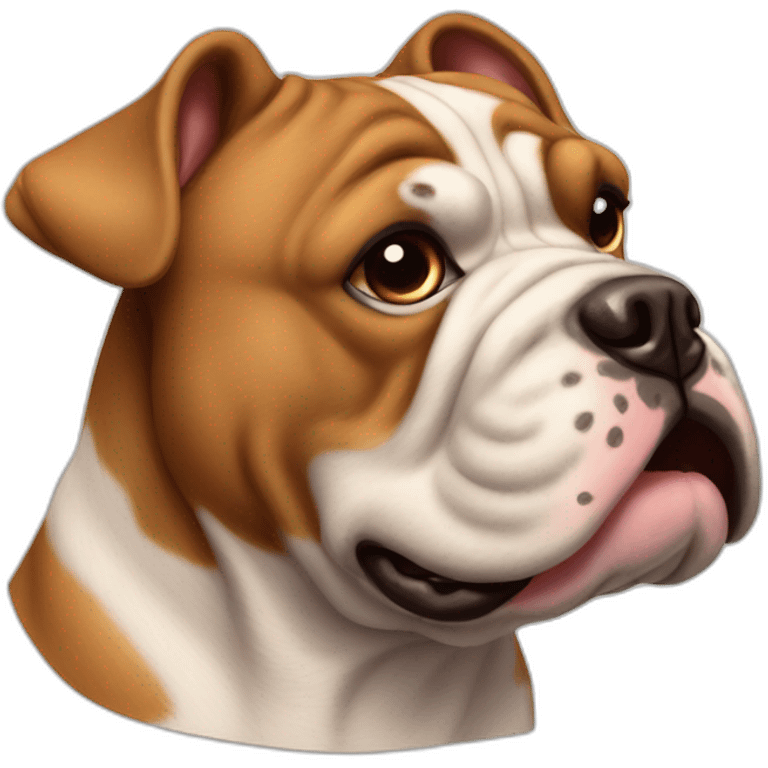 English Bull Dog brown emoji