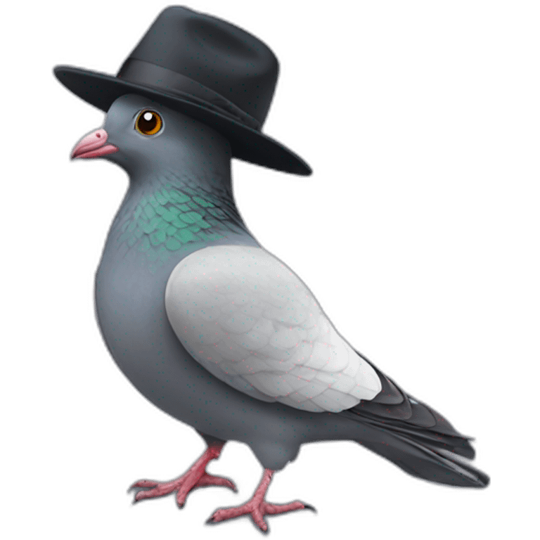 PIGEON WITH A HAT emoji