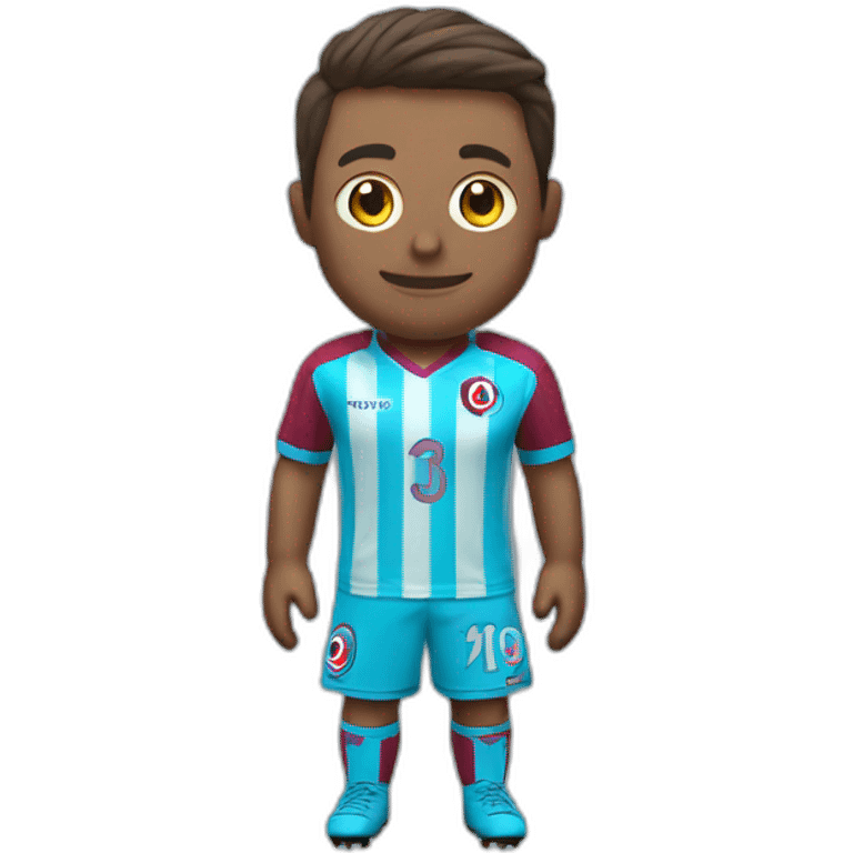 Trabzonspor stryped football jersey emoji