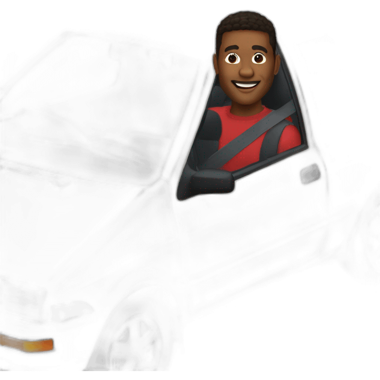 Mkbhd driving a geo metro emoji