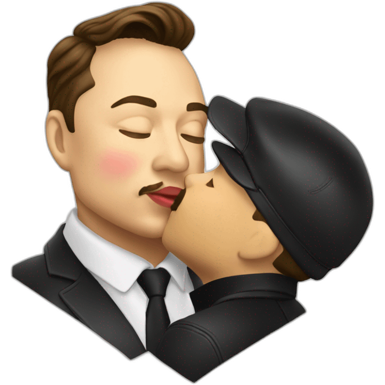 Elon Musk kisses Lenin emoji