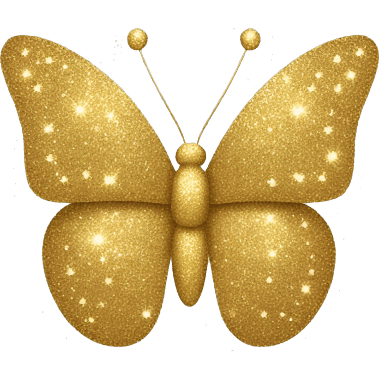 gold-glitter-butterfly emoji