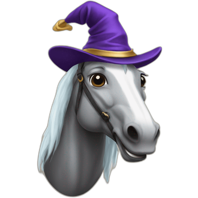 horse in wizard hat emoji