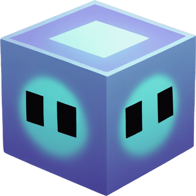 Geometry Dash cube  emoji