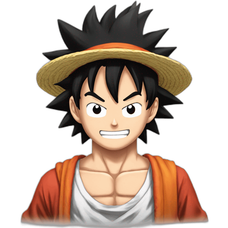 Luffy sur goku emoji