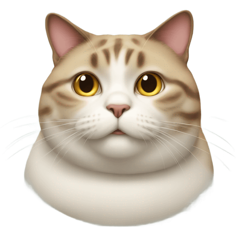 Overly obese cat emoji