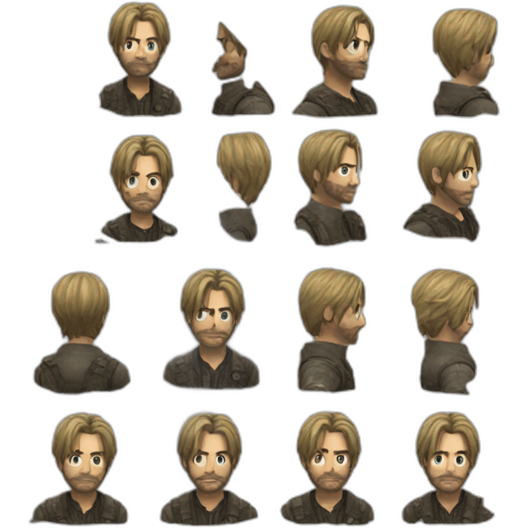 Leon re4 remake emoji