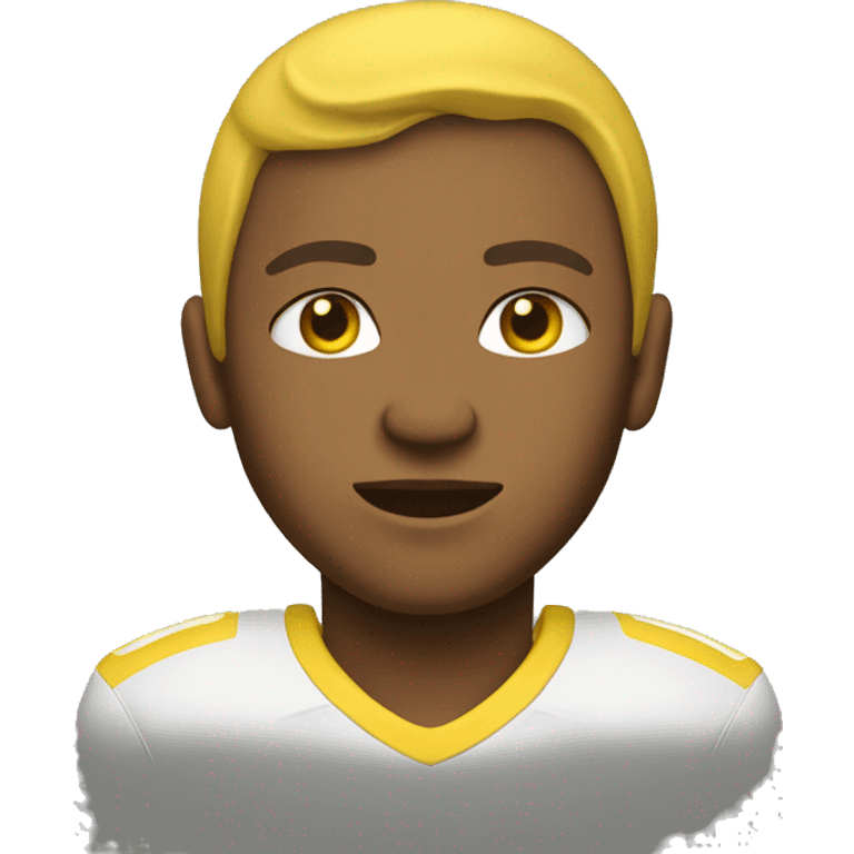 Fooball player yellow skin emoji