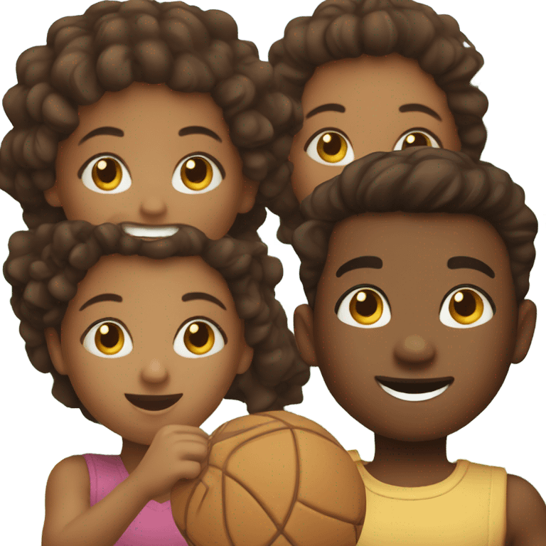 brownskin kids playing emoji