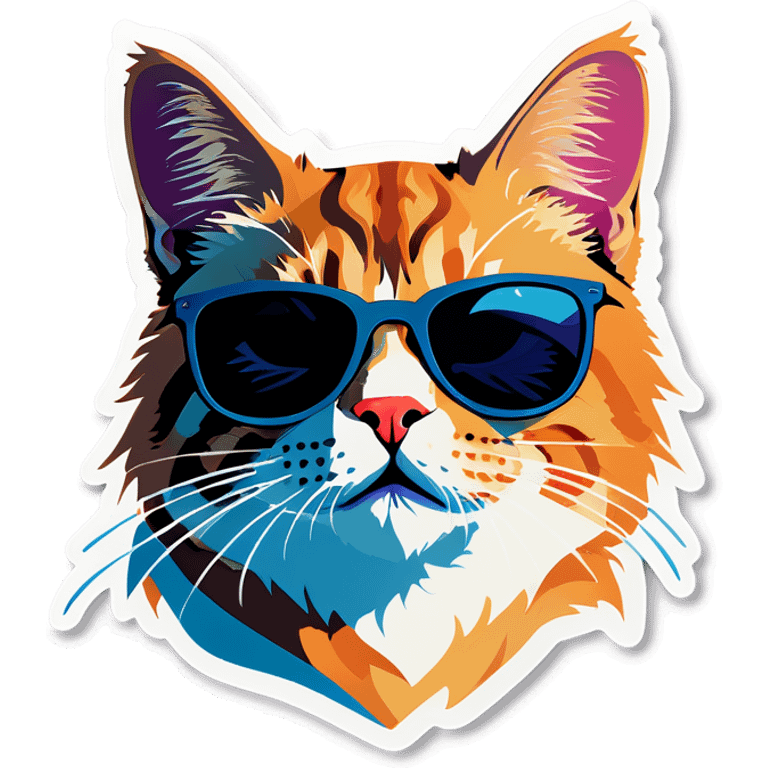 Cat with sunglasses emoji