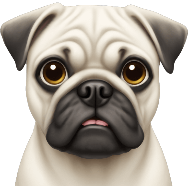 White pug emoji