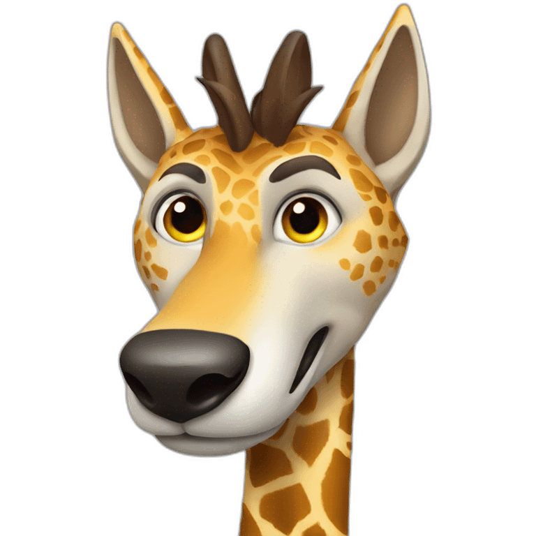 loup sur girafe emoji